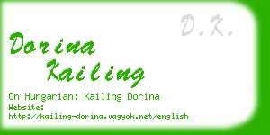 dorina kailing business card